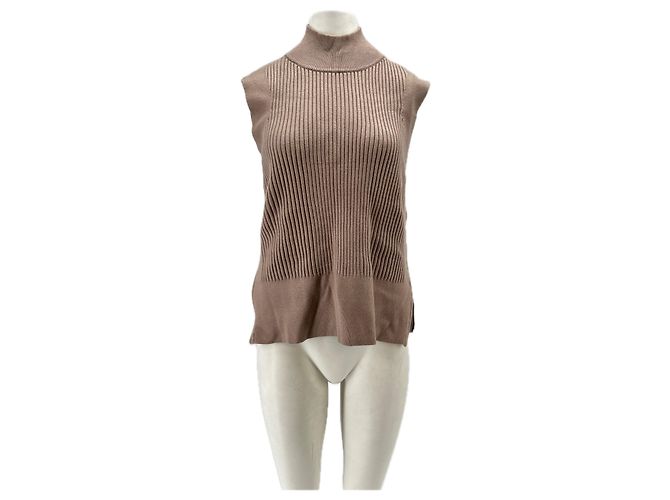 Autre Marque Pull sans manches marron