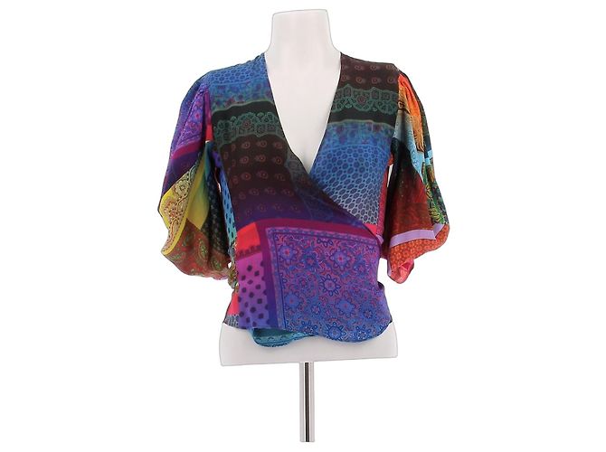 Pierre Louis Mascia Blouse cache cœur multicolore Multiple colors