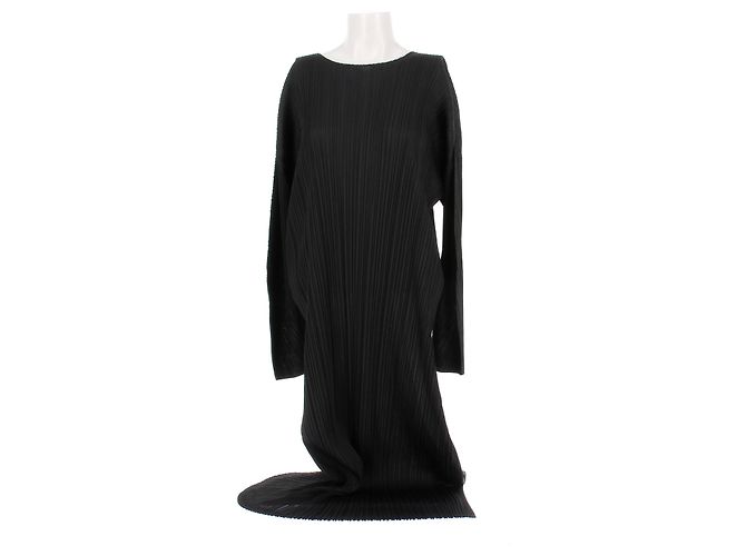 Pleats Please Schwarzes Kleid