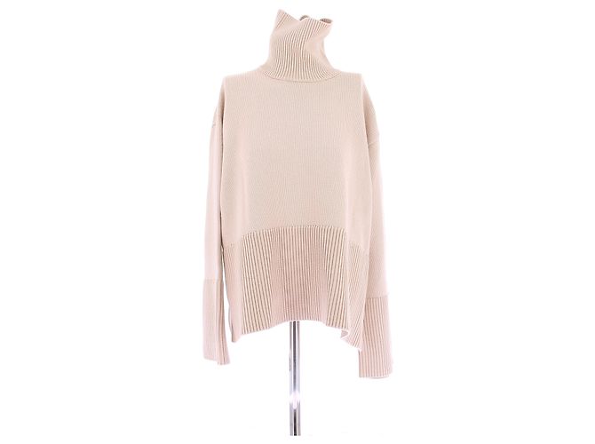 Totême Creme Rollkragenpullover Beige 