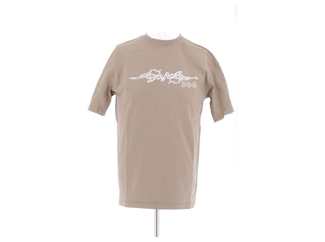 Autre Marque Camiseta ADISH marrom de algodão com logo branco