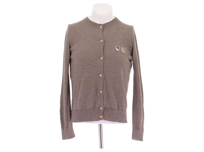Autre Marque MAISON KITSUNÉ Wollcardigan braun