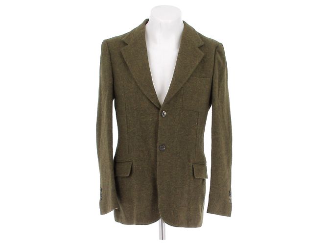 Yves Saint Laurent Wolljacke Khaki 