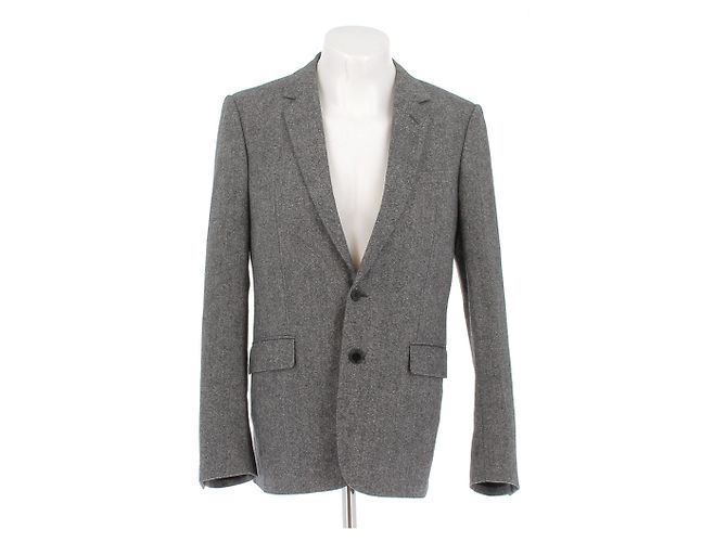 Dior Grey Wool Suit Jacket