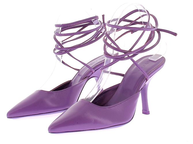 By Far Sandales à talons violettes