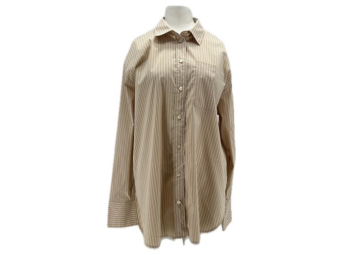 Camicia Frame Denim beige in cotone L