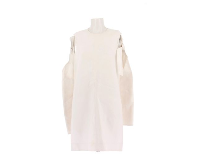 Vestido de algodón beige Céline talla 38