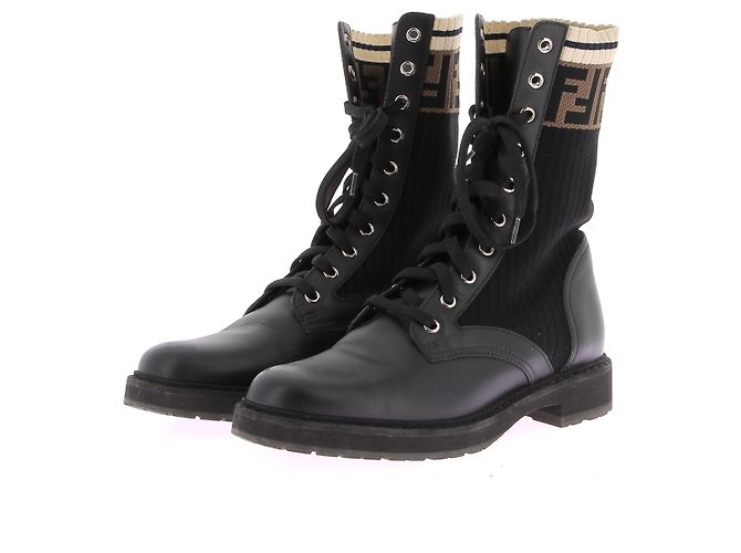 Fendi Botas pretas "Rockoko" Preto