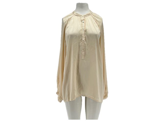 Autre Marque RAQUEL ALLEGRA Creme Bluse Beige