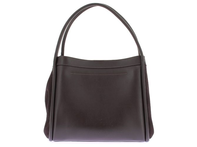 Autre Marque Bolsa Tote CAMILLA AND MARC de couro e camurça marrom