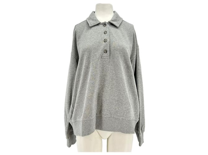 Autre Marque Sudadera ARKET de algodón gris