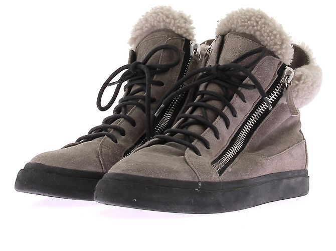 Giuseppe Zanotti Baskets montantes grises