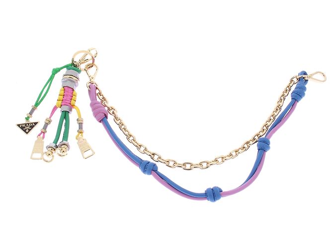 Prada Robot keyring multicolored leather Multiple colors