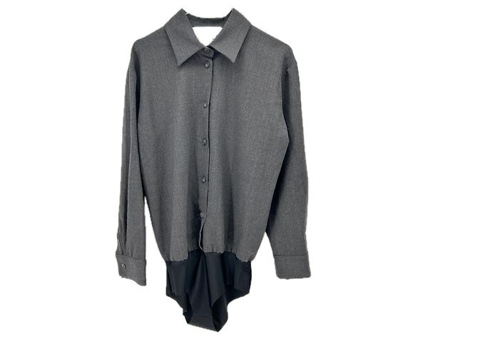 Autre Marque Body in lana grigio MEEDEA