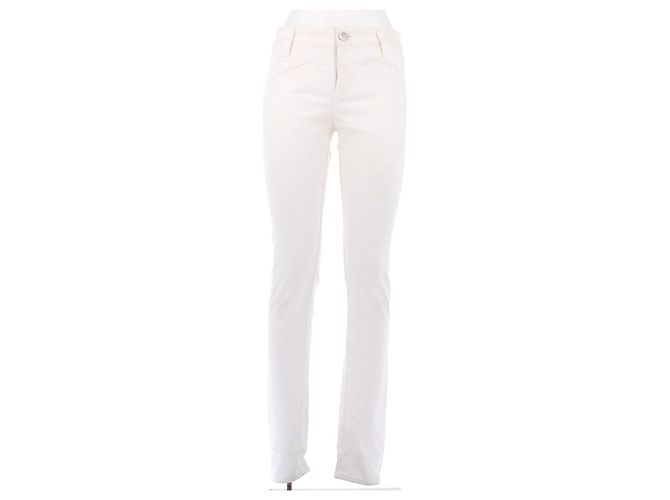 Jeans slim blancos Paco Rabanne