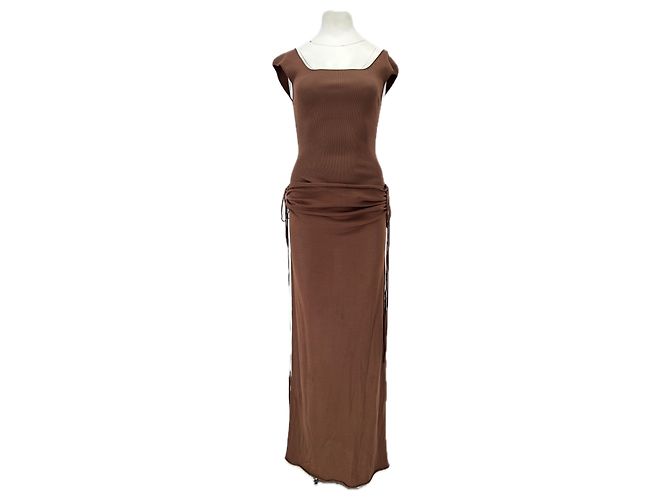 Autre Marque AKARII Bodycon Kleid braun Viscose