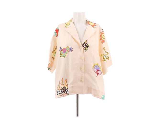 Autre Marque Chemise imprimée à sequins Pink
