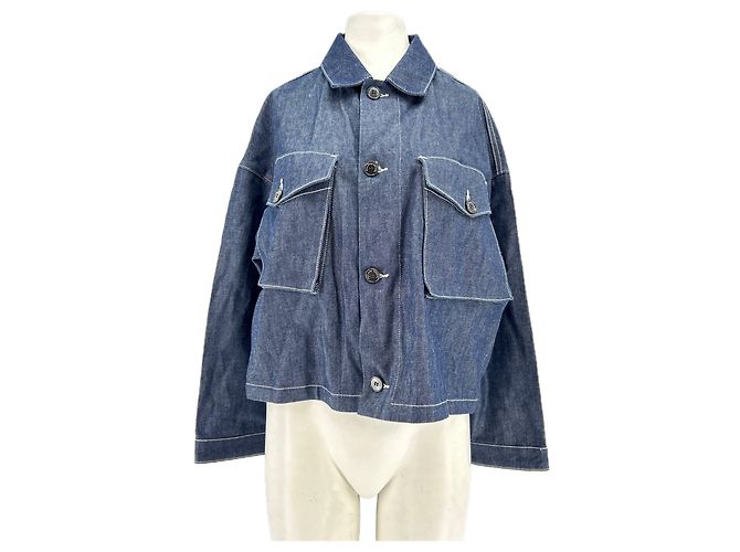 Philippe Model Blue Raw Denim Jacket Size 42