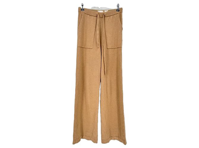 Autre Marque Pantalones de algodón beige MAJESTIC FILATURES