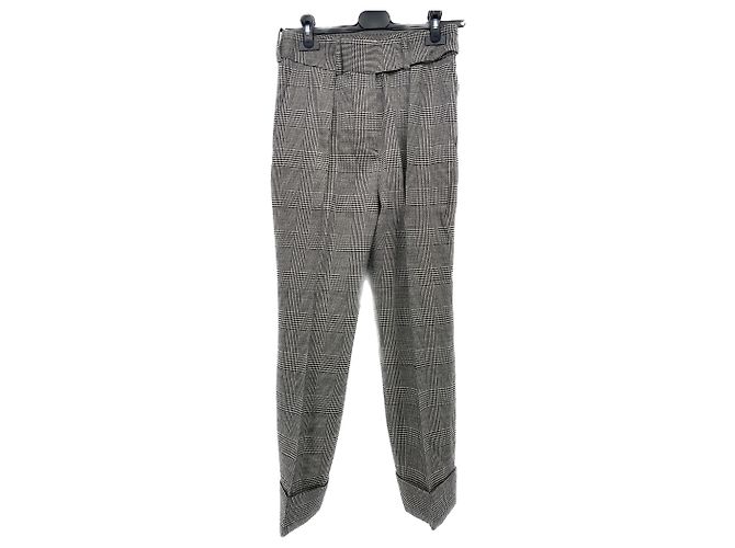 Alexandre Vauthier Calças com padrão príncipe de gales Cinza