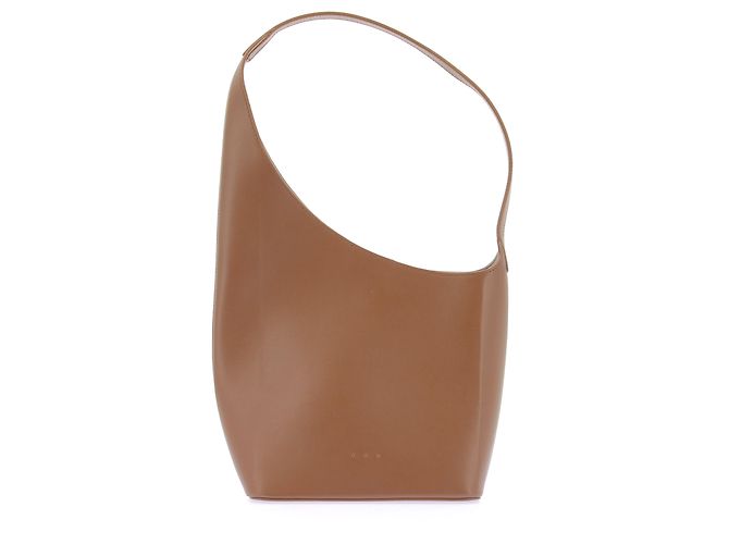 Autre Marque Bolsa Tote "Demi lune" em couro