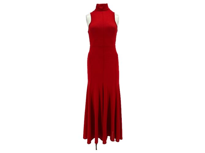 Autre Marque Vestido de lana rojo "Olsen" Roja