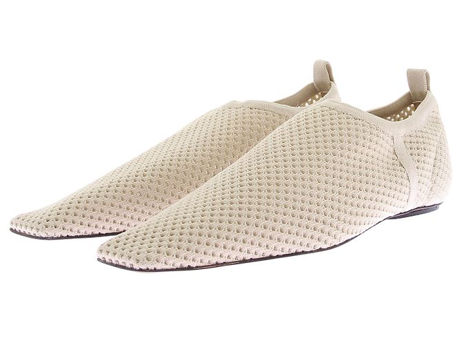 Nanushka Mesh-Schuhe "Bujum" Beige