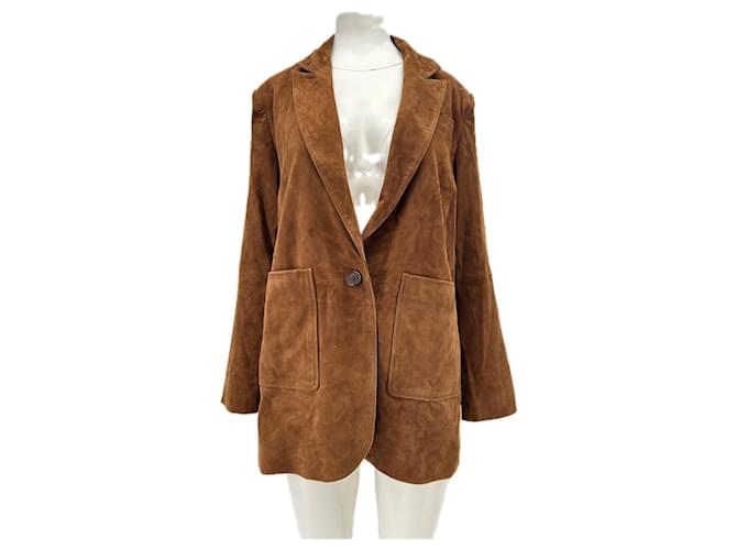 Ba&Sh Wildlederjacke Camel Kamel