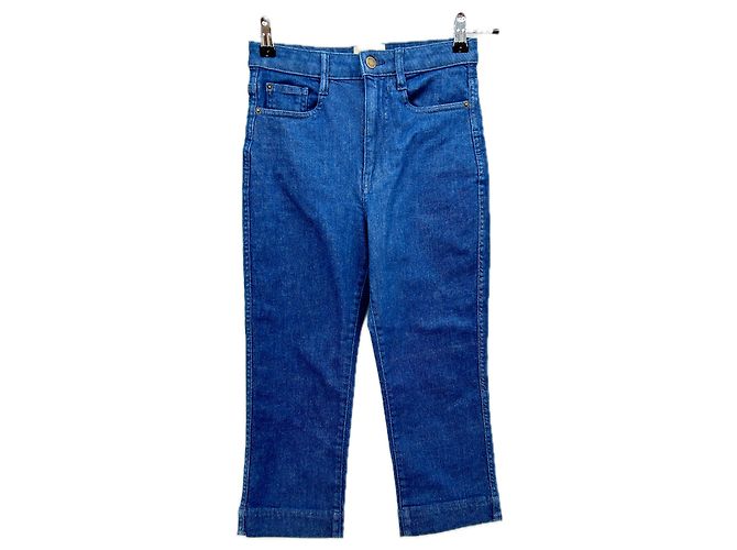 Pantalones culotte de denim SéZane azul algodón
