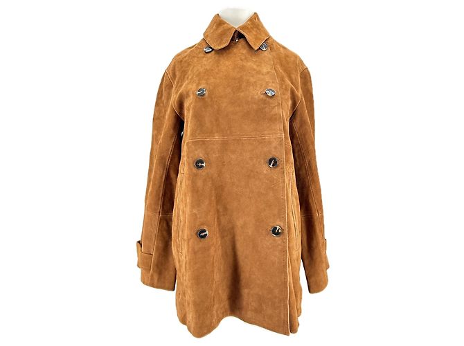 Isabel Marant Pour H&M Giacca in pelle scamosciata marrone M