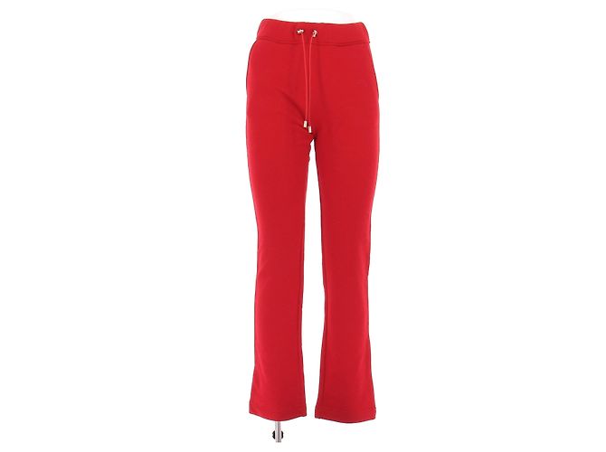 Pantalones de jogging rojos Versace de algodón Roja
