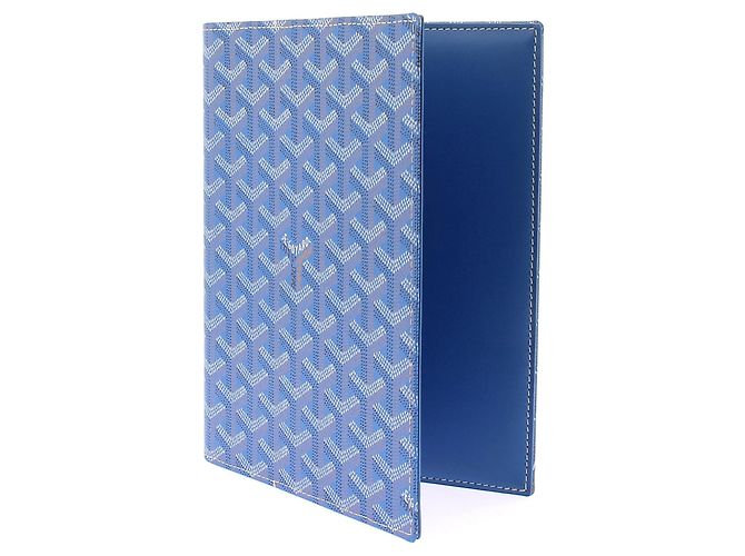 Goyard Couverture d'agenda bleue Blue