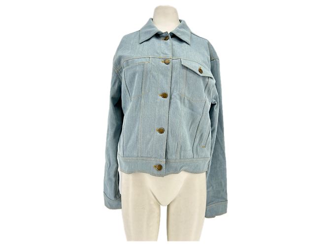 Autre Marque Giacca in denim blu GOOD PEOPLE cotone M