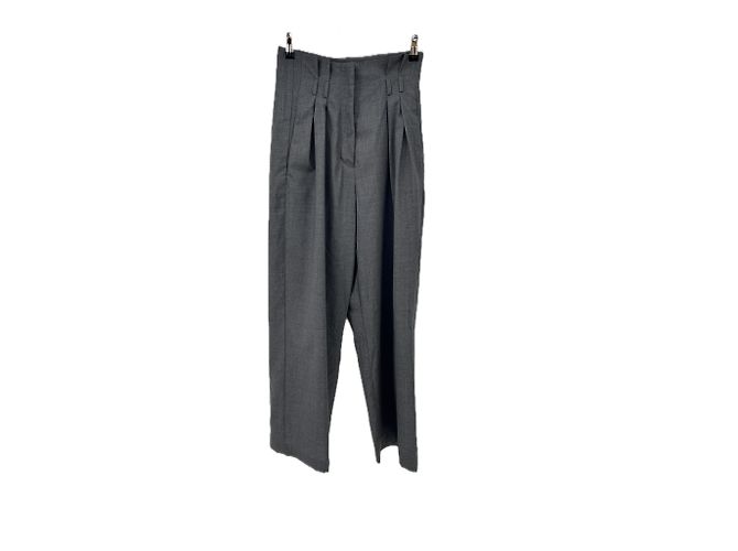 Autre Marque ROHE Hose aus Wolle Grau Größe 36