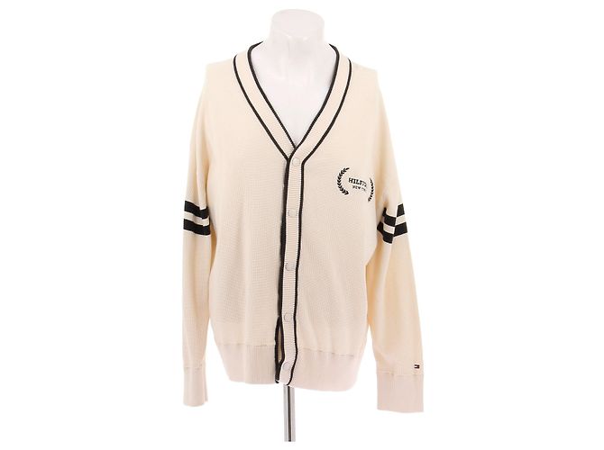 Cardigã Tommy Hilfiger Bege de Algodão