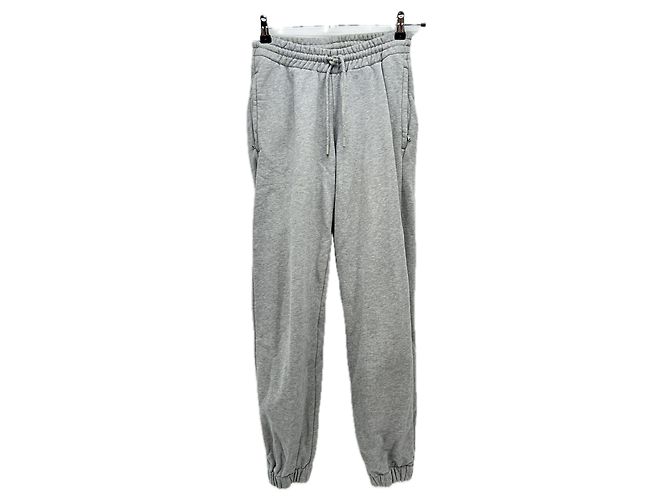 Autre Marque Pantalones de chándal grises WARDROBE NYC algodón XS