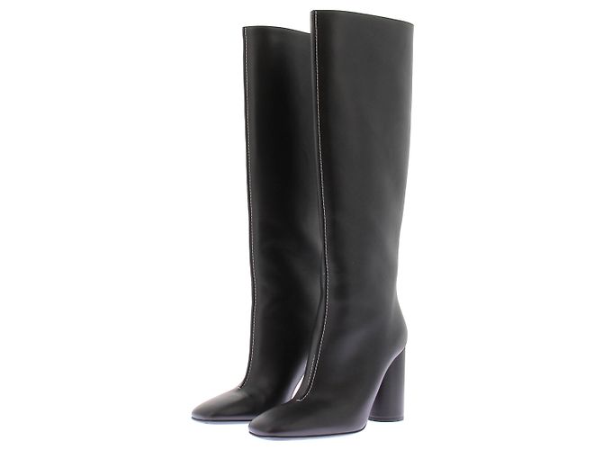 Hermès Botas de cuero negras Negro