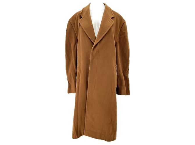 Cantarelli Brown Wool Long Coat
