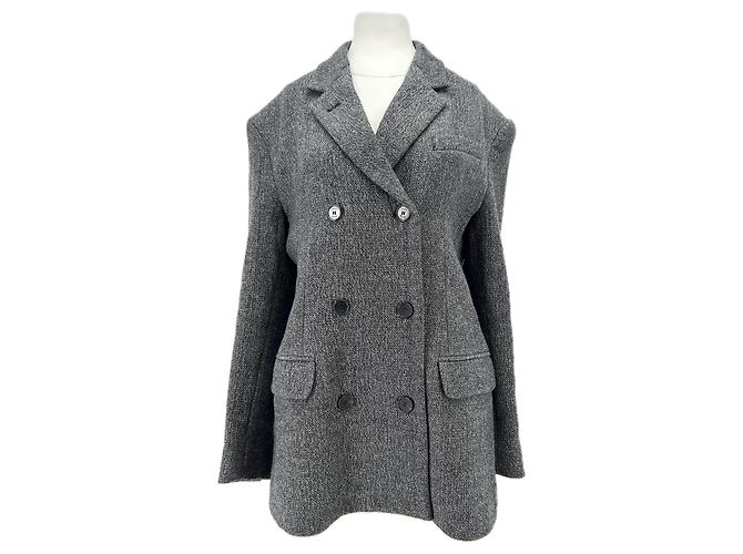 Autre Marque MARK KENLY DOMINO TAN Wollblazer Grau