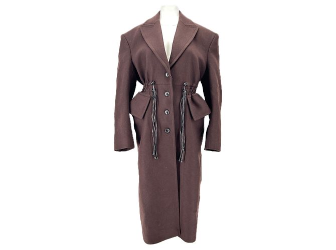 Autre Marque Bordeaux Wolltrench