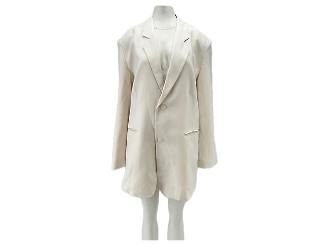 Autre Marque Blazer bianco THE FRANKIE SHOP in viscosa M