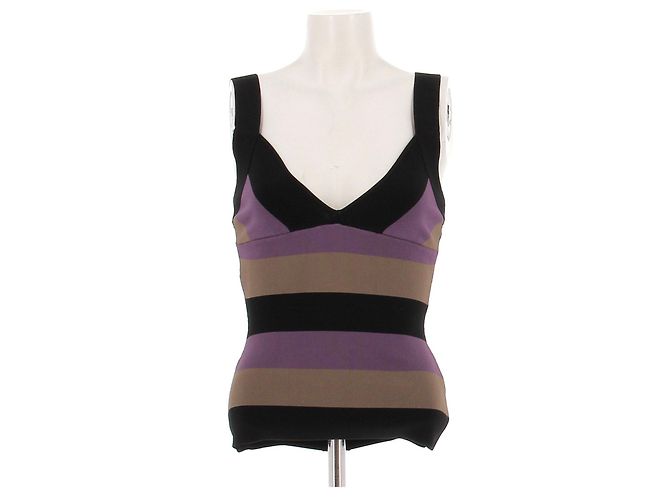 Herve Leger Top rayé