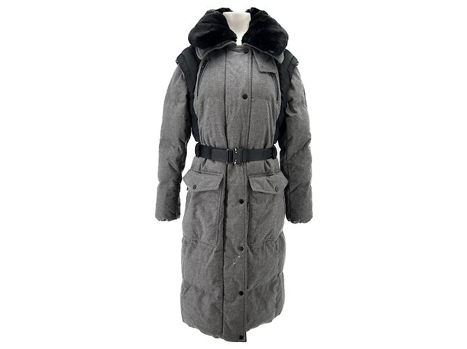 Fusalp Long gray down jacket Grey