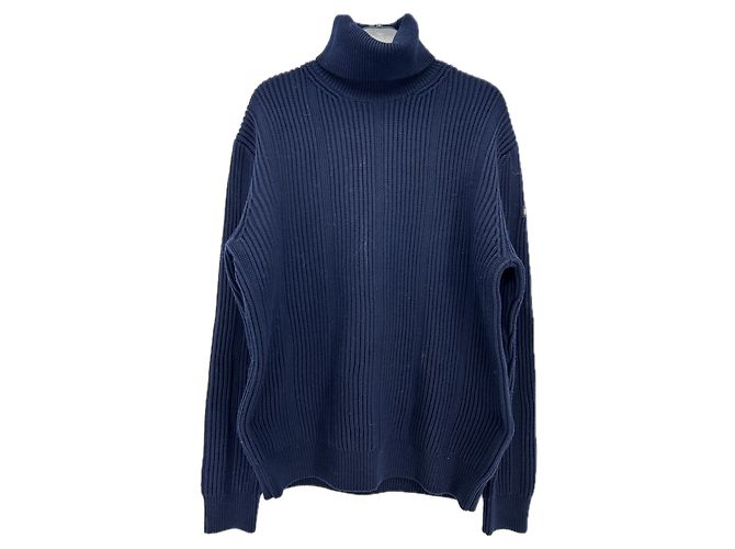 Fusalp Pull marine col roulé Blue