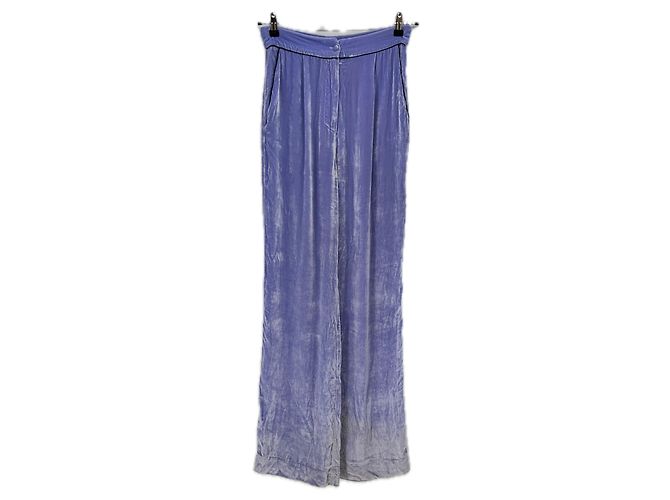Autre Marque Lila Samt-Hose
