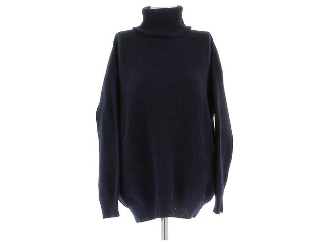 Stella Mc Cartney Rollkragenpullover aus Kaschmir Marineblau 