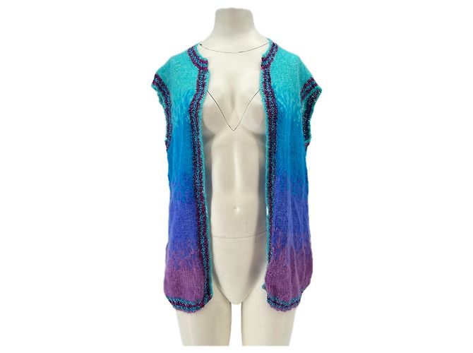 Autre Marque Cárdigan de lana Azul