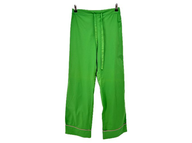 Autre Marque Pantalones MERAKI de algodón verde