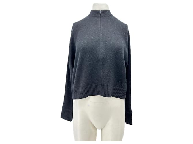 Autre Marque Schwarzer Pullover aus Kaschmir 