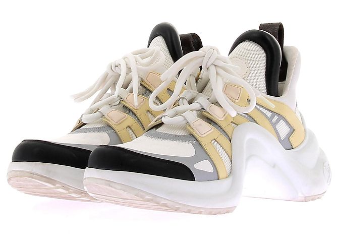 Louis Vuitton Baskets en cuir "Archlight" Blanc